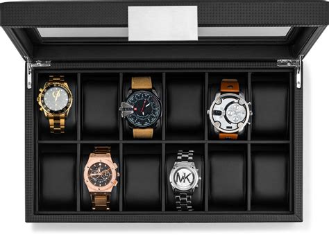 metal watch box for men|luxury watch box for men.